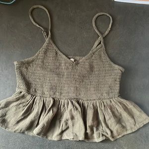 aeropostle size small green crop top